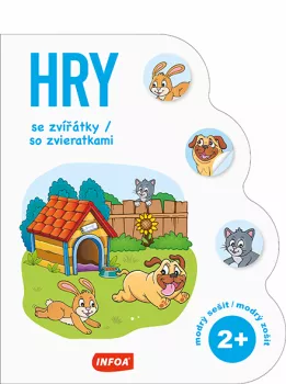 Hry se zvířátky / so zviertatkami 2+ - modrý sešit / modrý zošit (CZ/SK vydanie)