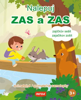 Nalepuj ZAS a ZAS - zajíčkův sešit / zajačikov zošit - snímatelné / snímateľné samolepky - 2. vydání (CZ/SK vydanie)