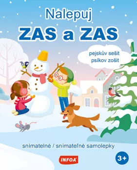 Nalepuj ZAS a ZAS - pejskův sešit / psíkov zošit - snímatelné / snímateľné samolepky - 2. vydání (CZ/SK vydanie)