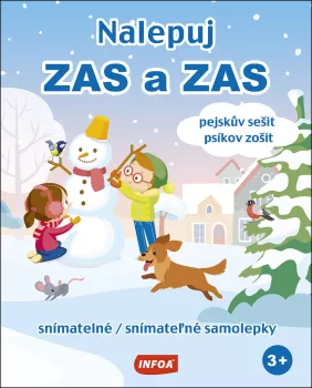  Nalepuj ZAS a ZAS-původní - pejskův sešit / psíkov zošit - snímatelné / snímateľné samolepky (CZ/SK vydanie) (VÝPRODEJ)