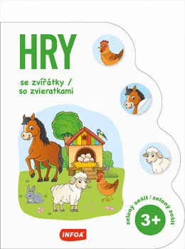  Hry se zvířátky / so zviertatkami 3+ - zelený sešit / zelený zošit (CZ/SK vydanie) (VÝPRODEJ)