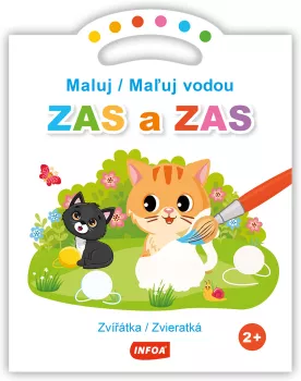 Maluj vodou ZAS a ZAS - Zvířátka / Maľuj vodou ZAS a ZAS - Zvieratká (CZ/SK vydanie)